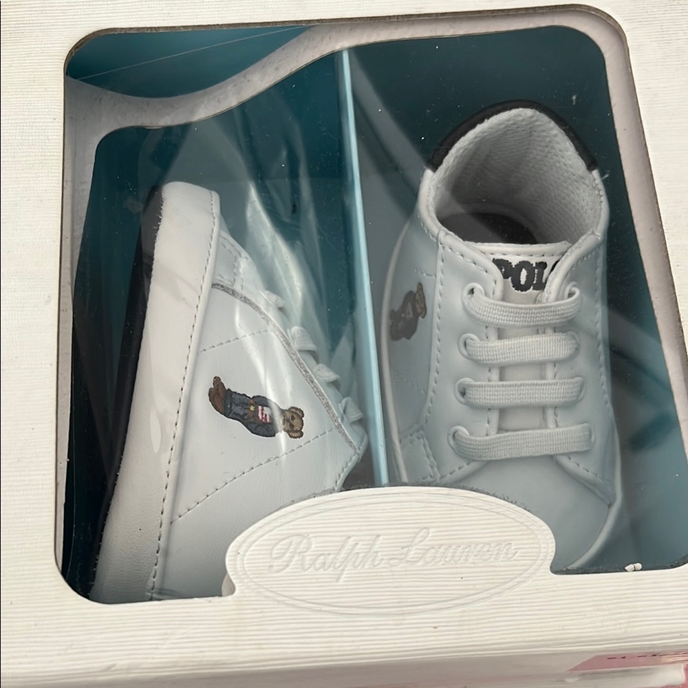 Ralph Lauren Kids White Sneakers